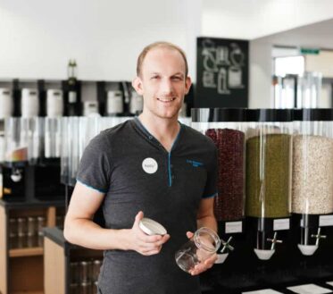 Corporate Fotografie, Pressefoto von Franz Seher im Holis Market Linz der verpackungslose Lebensmittelmarkt