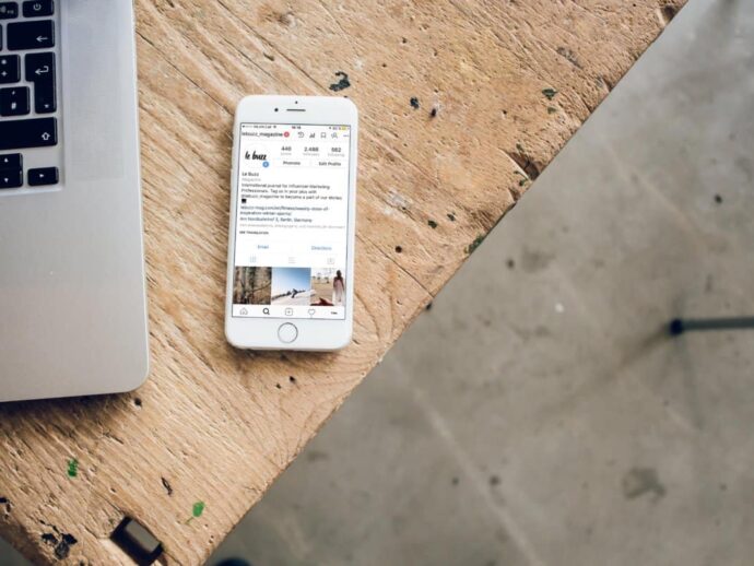 Eine Instagram Caption für den Pst verwenden